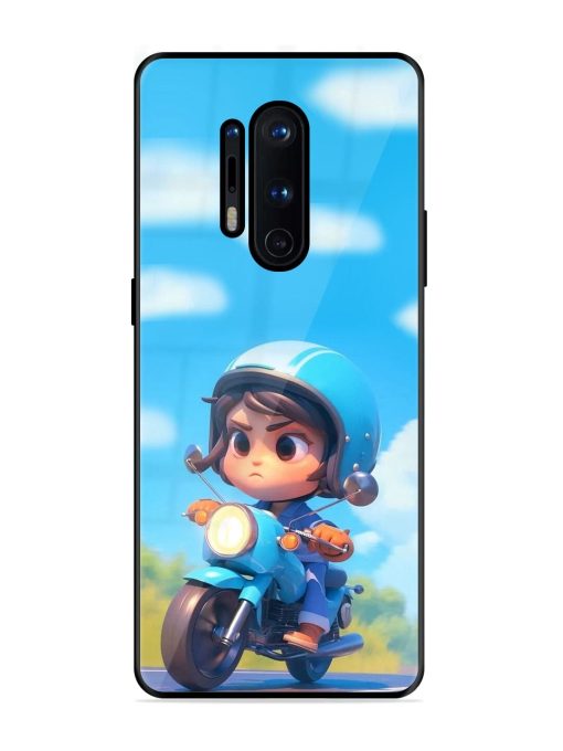 Little Rider Glossy Soft Edge Case for Oneplus 8 Pro Chachhi