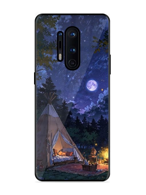 Moonlight Camping Glossy Soft Edge Case for Oneplus 8 Pro Chachhi