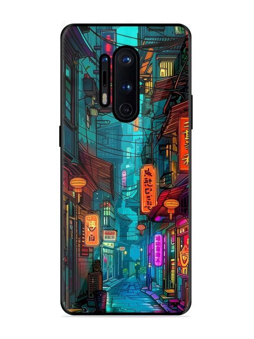 Neon Nightscape Glossy Soft Edge Case for Oneplus 8 Pro Chachhi