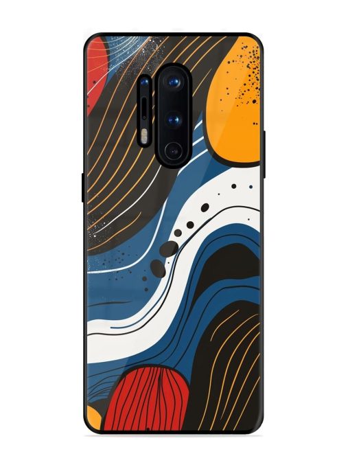 Abstract Expression Glossy Soft Edge Case for Oneplus 8 Pro Chachhi