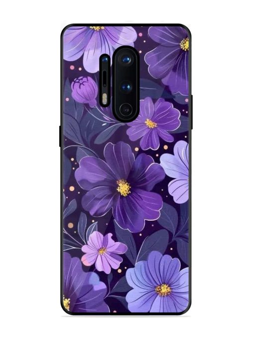 Purple Paradise Glossy Soft Edge Case for Oneplus 8 Pro Chachhi