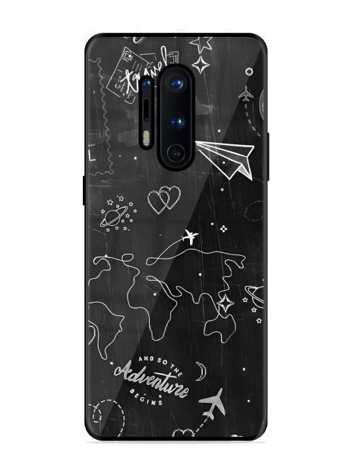 Wanderlust Sketchbook Glossy Soft Edge Case for Oneplus 8 Pro Chachhi