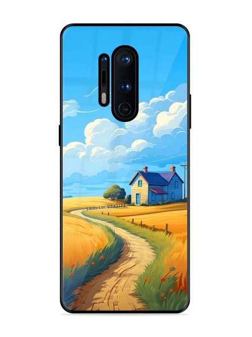 Countryside Cottage Glossy Soft Edge Case for Oneplus 8 Pro Chachhi