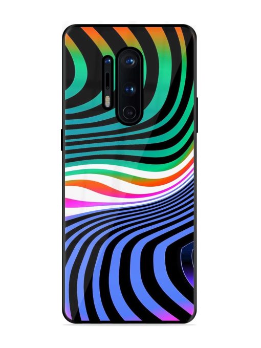 Psychedelic Waves Glossy Soft Edge Case for Oneplus 8 Pro Chachhi