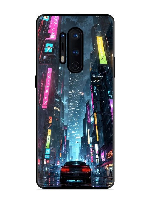 Neon Nightscape Glossy Soft Edge Case for Oneplus 8 Pro Chachhi