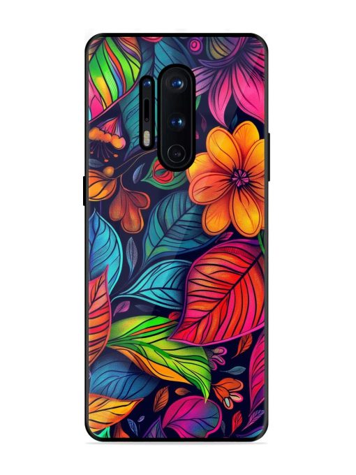 Rainbow Of Blooms Glossy Soft Edge Case for Oneplus 8 Pro Chachhi