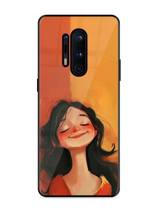 Neon Girl Glossy Soft Edge Case for Oneplus 8 Pro Chachhi