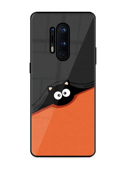 Peek-A-Boo Kitty Glossy Soft Edge Case for Oneplus 8 Pro Chachhi