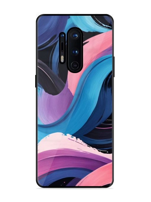 Whimsical Waves Glossy Soft Edge Case for Oneplus 8 Pro Chachhi