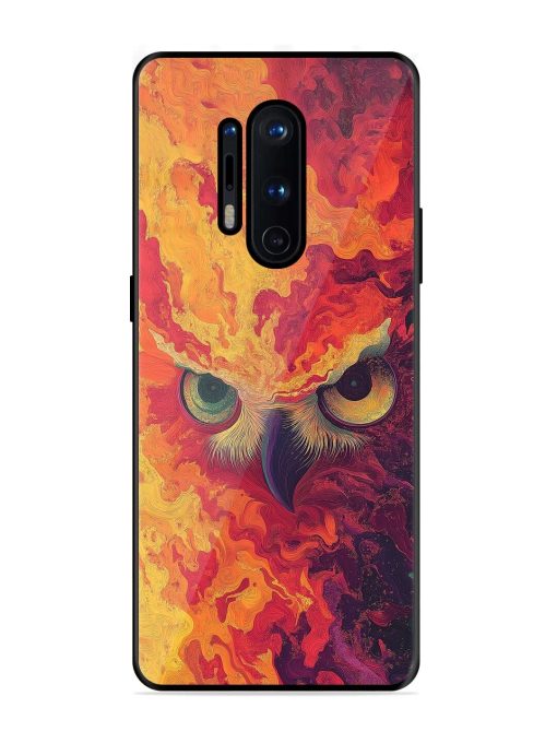 Fiery Owl Glossy Soft Edge Case for Oneplus 8 Pro Chachhi