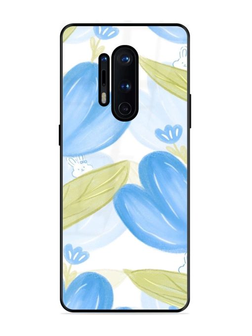 Bunny'S Blue Garden Glossy Soft Edge Case for Oneplus 8 Pro Chachhi