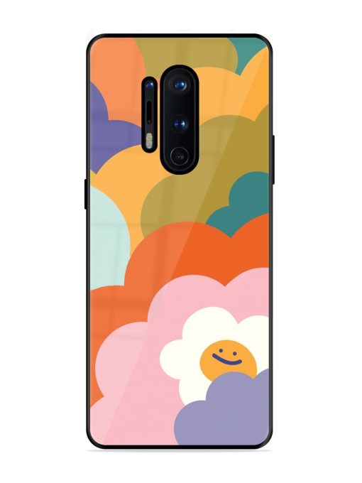 Happy Flower Power Glossy Soft Edge Case for Oneplus 8 Pro Chachhi