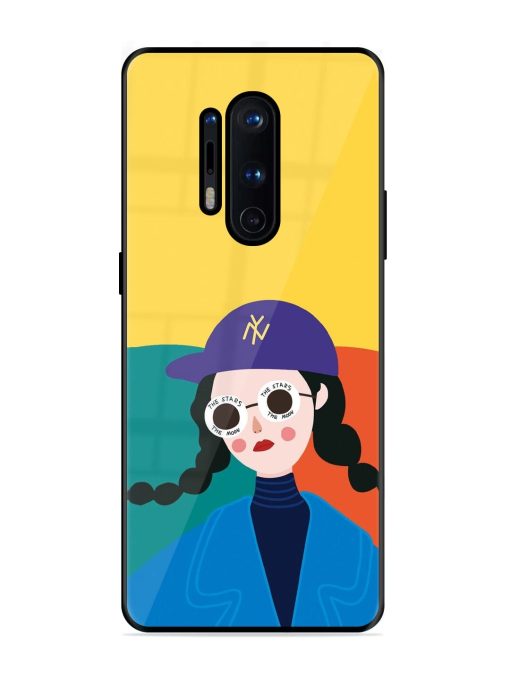 Starry-Eyed Girl Glossy Soft Edge Case for Oneplus 8 Pro Chachhi