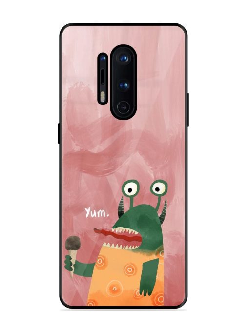 Hungry Monster Glossy Soft Edge Case for Oneplus 8 Pro Chachhi