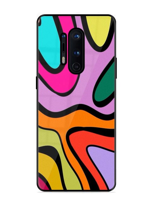 Groovy Swirls Glossy Soft Edge Case for Oneplus 8 Pro Chachhi