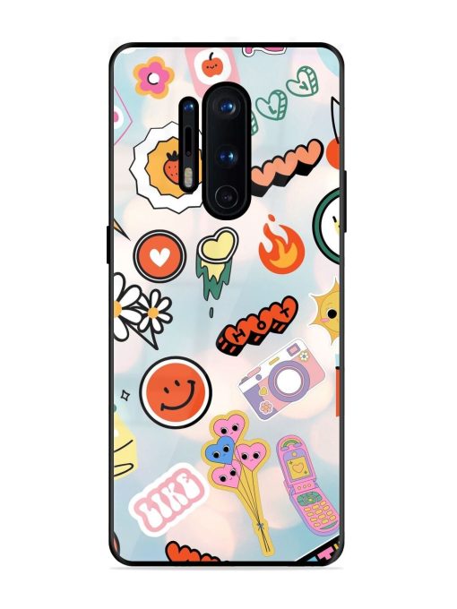 Cheerful Glossy Soft Edge Case for Oneplus 8 Pro Chachhi