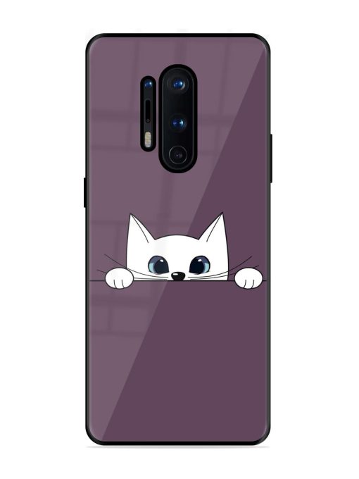 Peek-A-Boo Kitty Glossy Soft Edge Case for Oneplus 8 Pro Chachhi