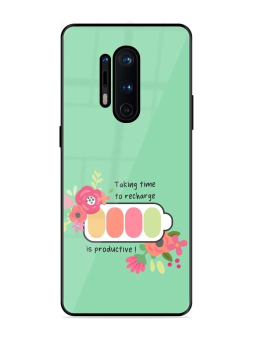 Recharge And Bloom Glossy Soft Edge Case for Oneplus 8 Pro Chachhi