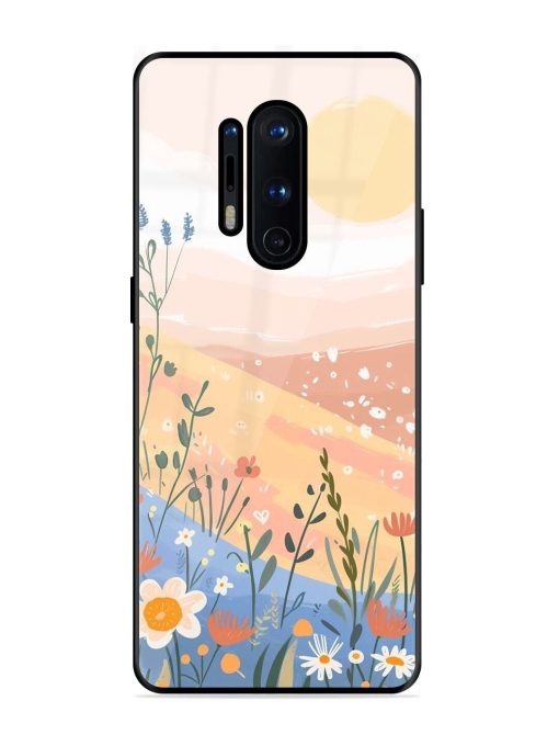 Golden Hour Blooms Glossy Soft Edge Case for Oneplus 8 Pro Chachhi