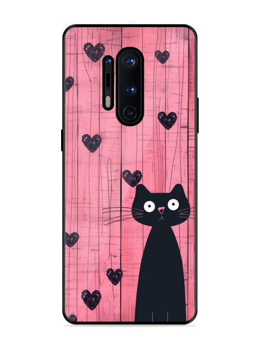 Feline Valentine'S Day Glossy Soft Edge Case for Oneplus 8 Pro Chachhi