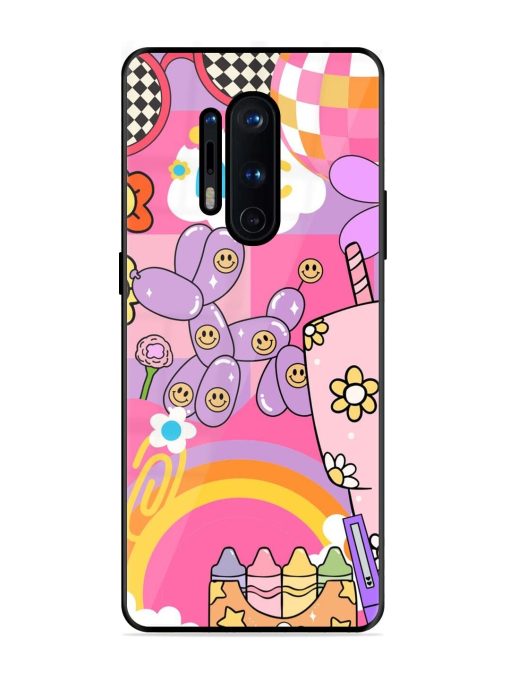 Whimsical Y2K Chaos Glossy Soft Edge Case for Oneplus 8 Pro Chachhi