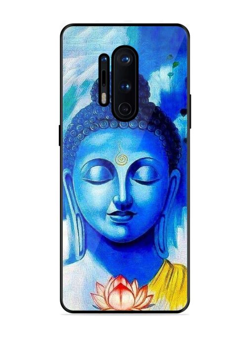 Serene Buddha With Lotus Glossy Soft Edge Case for Oneplus 8 Pro Chachhi