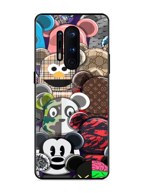 Streetwear Bearbrick Extravaganza Glossy Soft Edge Case for Oneplus 8 Pro Chachhi