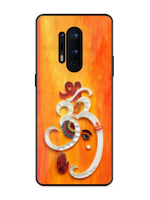 Ganesha In Quilling Art Glossy Soft Edge Case for Oneplus 8 Pro Chachhi