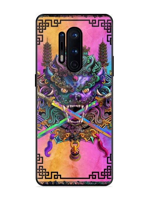 Psychedelic Fu Dog Tapestry Glossy Soft Edge Case for Oneplus 8 Pro Chachhi