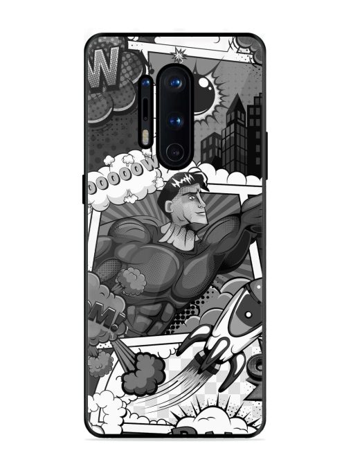 Comic Book Chaos Glossy Soft Edge Case for Oneplus 8 Pro Chachhi