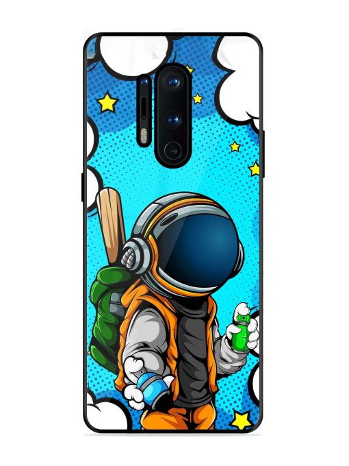 Space Graffiti Artist Glossy Soft Edge Case for Oneplus 8 Pro Chachhi