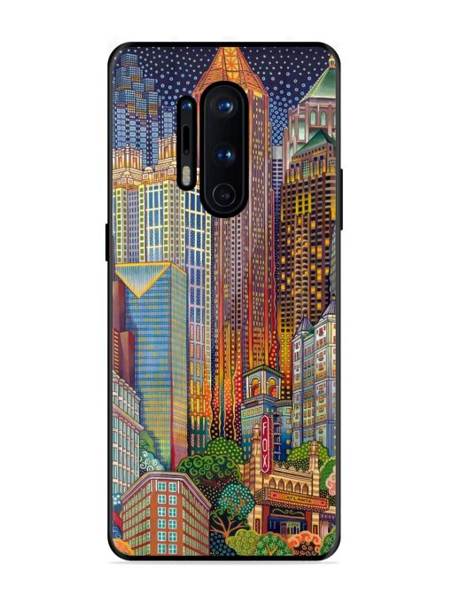 Neon Nightscape Glossy Soft Edge Case for Oneplus 8 Pro Chachhi