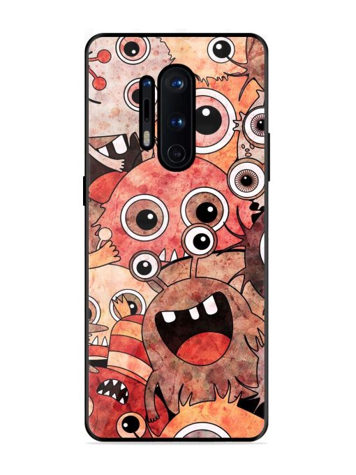 Monster Mash Glossy Soft Edge Case for Oneplus 8 Pro Chachhi