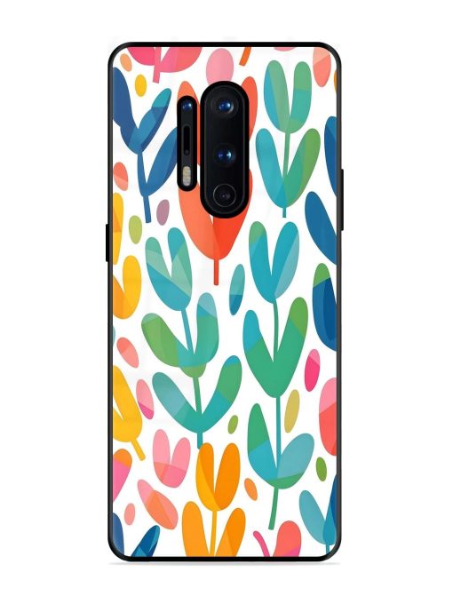 Rainbow Of Blooms Glossy Soft Edge Case for Oneplus 8 Pro Chachhi