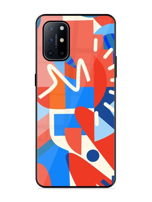 Abstract Harmony Glossy Soft Edge Case for Oneplus 8T (5G) Chachhi