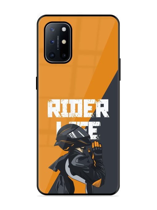 Ride Never Ends Glossy Soft Edge Case for Oneplus 8T (5G) Chachhi