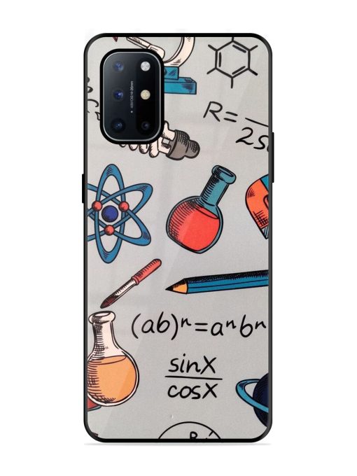 Science Doodle Glossy Soft Edge Case for Oneplus 8T (5G) Chachhi