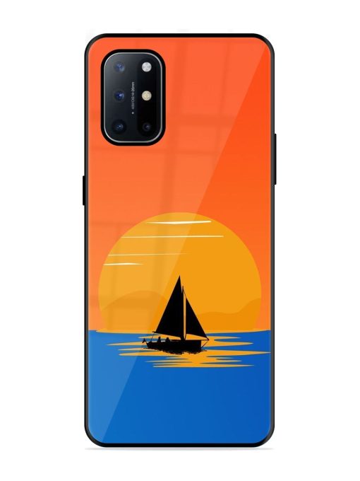 Sunset Sail Glossy Soft Edge Case for Oneplus 8T (5G) Chachhi