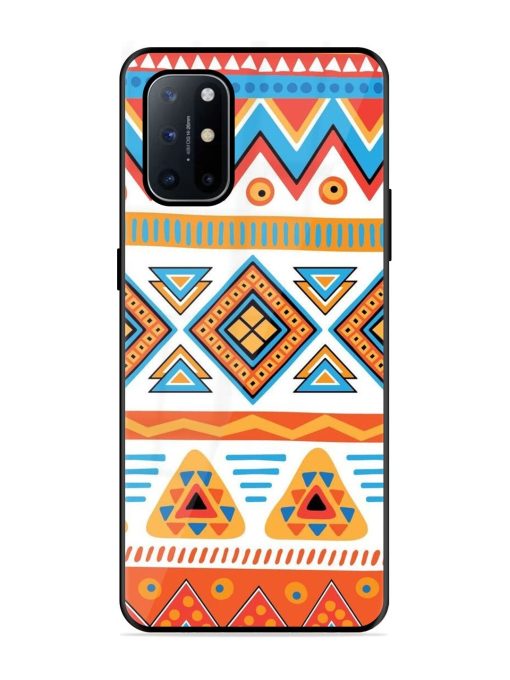 Vibrant Tribal Pattern Glossy Soft Edge Case for Oneplus 8T (5G) Chachhi