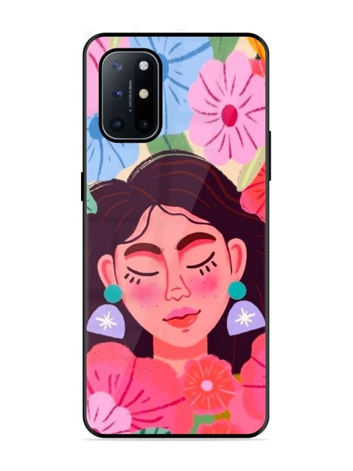 Blooming Serenity Glossy Soft Edge Case for Oneplus 8T (5G) Chachhi