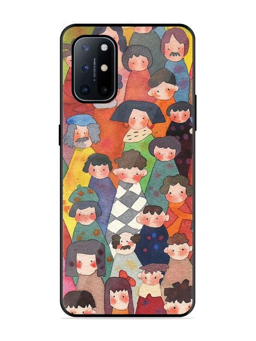 Blooming Arcs Glossy Soft Edge Case for Oneplus 8T (5G) Chachhi