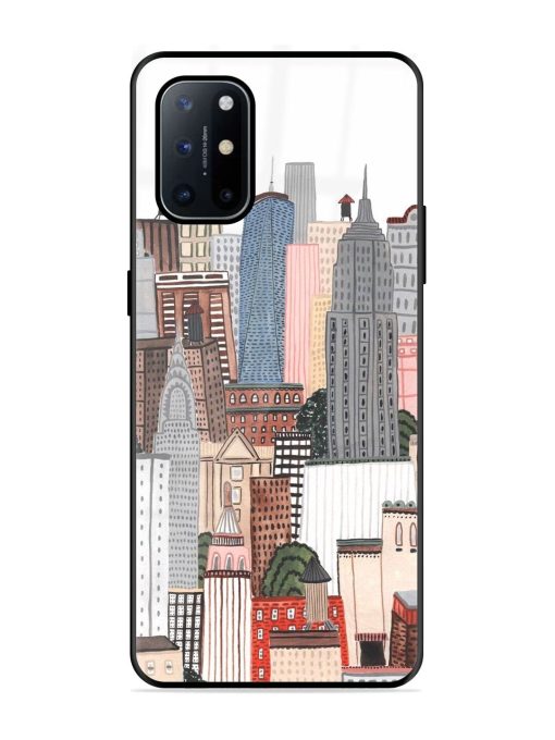 Cityscape Dreams Glossy Soft Edge Case for Oneplus 8T (5G) Chachhi