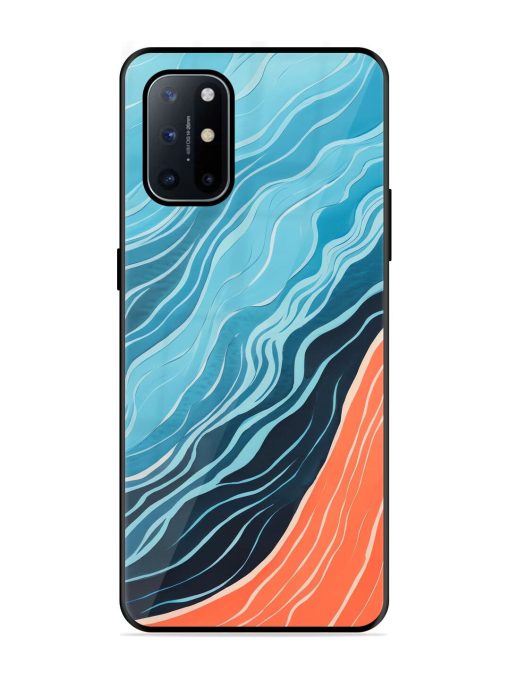 Oceanic Divide Glossy Soft Edge Case for Oneplus 8T (5G) Chachhi