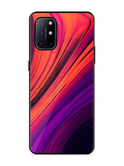 Crimson Curls Glossy Soft Edge Case for Oneplus 8T (5G) Chachhi