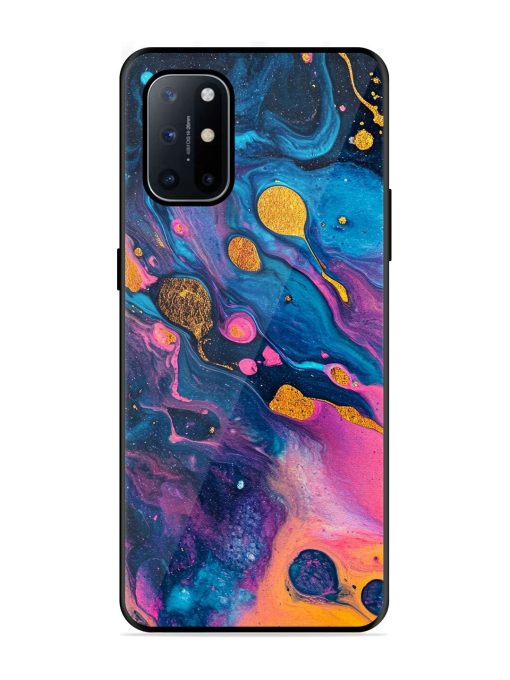 Cosmic Swirl Glossy Soft Edge Case for Oneplus 8T (5G) Chachhi