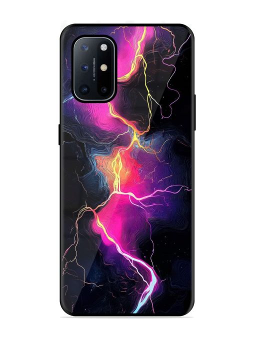 Electric Dreams Glossy Soft Edge Case for Oneplus 8T (5G) Chachhi