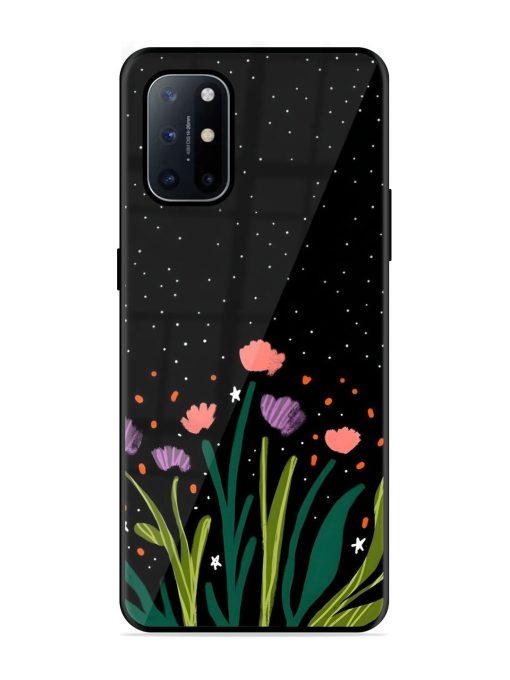 Midnight Bloom Glossy Soft Edge Case for Oneplus 8T (5G) Chachhi