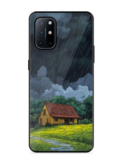 Rainy Day Retreat Glossy Soft Edge Case for Oneplus 8T (5G) Chachhi