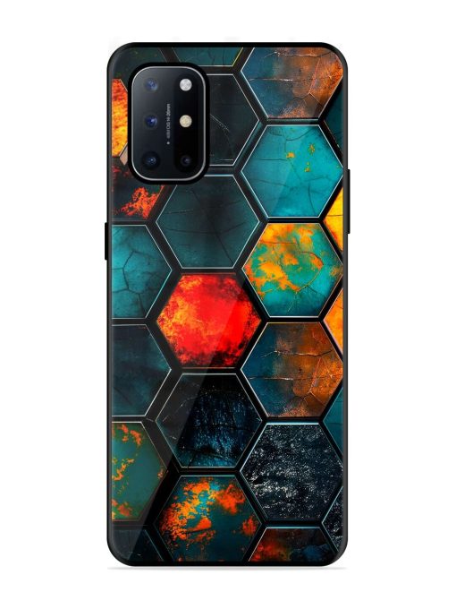 Hexagon Hive Glossy Soft Edge Case for Oneplus 8T (5G) Chachhi