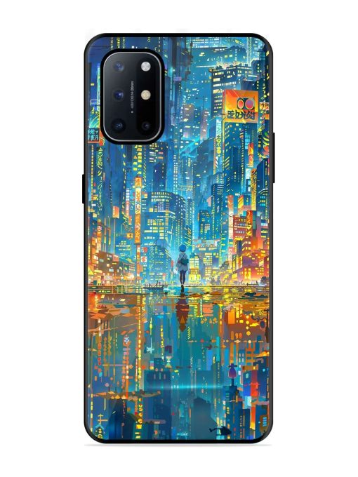 Neon Metropolis Glossy Soft Edge Case for Oneplus 8T (5G) Chachhi